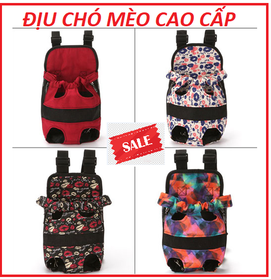 Địu Thú Cưng Chó Mèo Cao Cấp - Túi Đeo - Túi Vận Chuyển - Loại Tốt - Gammastore