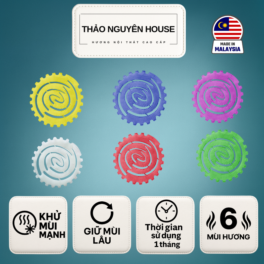 Tấm thơm khử mùi đa năng Auramax hương Nho