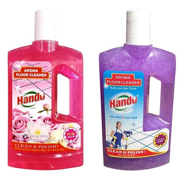 Bộ 2 chai nước lau sàn đậm đặc Hando 1L Hương ngẫu nhiên KL0476