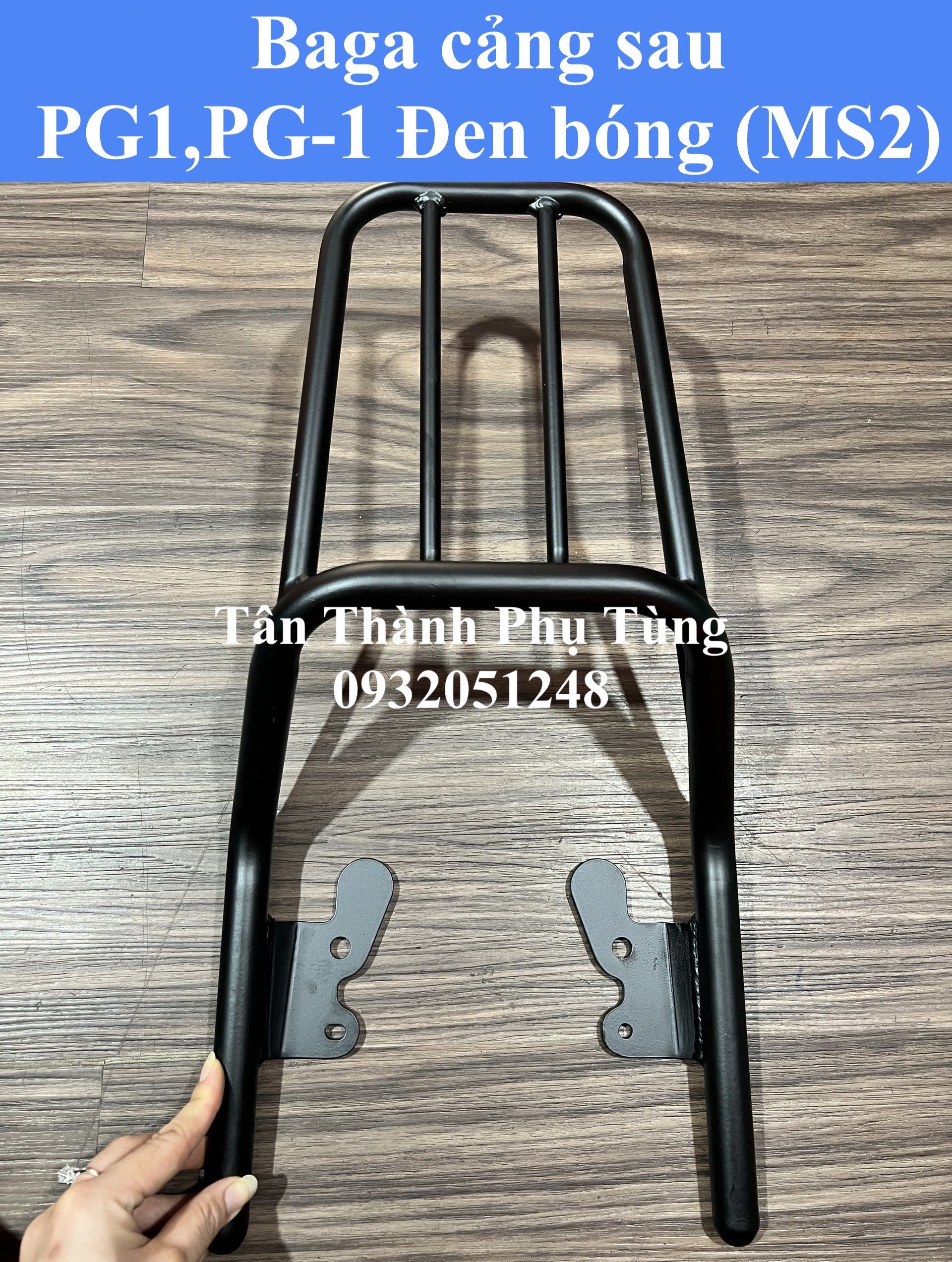 Baga cảng sau pg1,pg-1 yamaha đen bóng