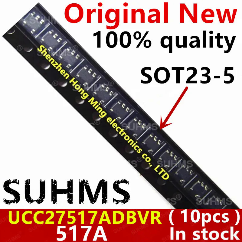 (10 cái) 100% mới ucc27517adbvr ucc27517a 517a Chipset sot23-5