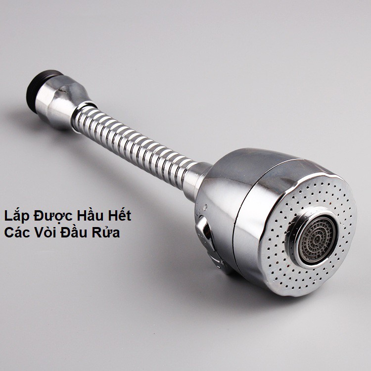 Đầu vòi phun nước áp lực cao đầu vòi rửa chén tăng áp 2 chế độ phun tiết kiệm nước vòi rửa bát vòi xịt tăng áp bồn rửa bát xoay 360 độ 3 chế độ nước - đầu nối vòi rửa bát tăng áp xoay 360 độ hàng cao cấp bh 6 tháng