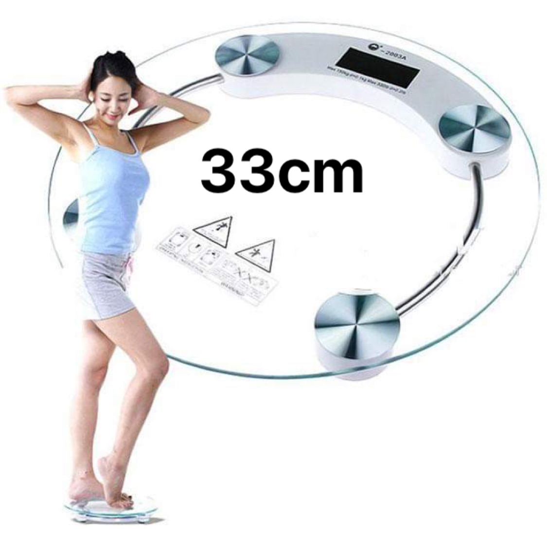 Cân sức khỏe điên tử kính cường lực tròn 180kg