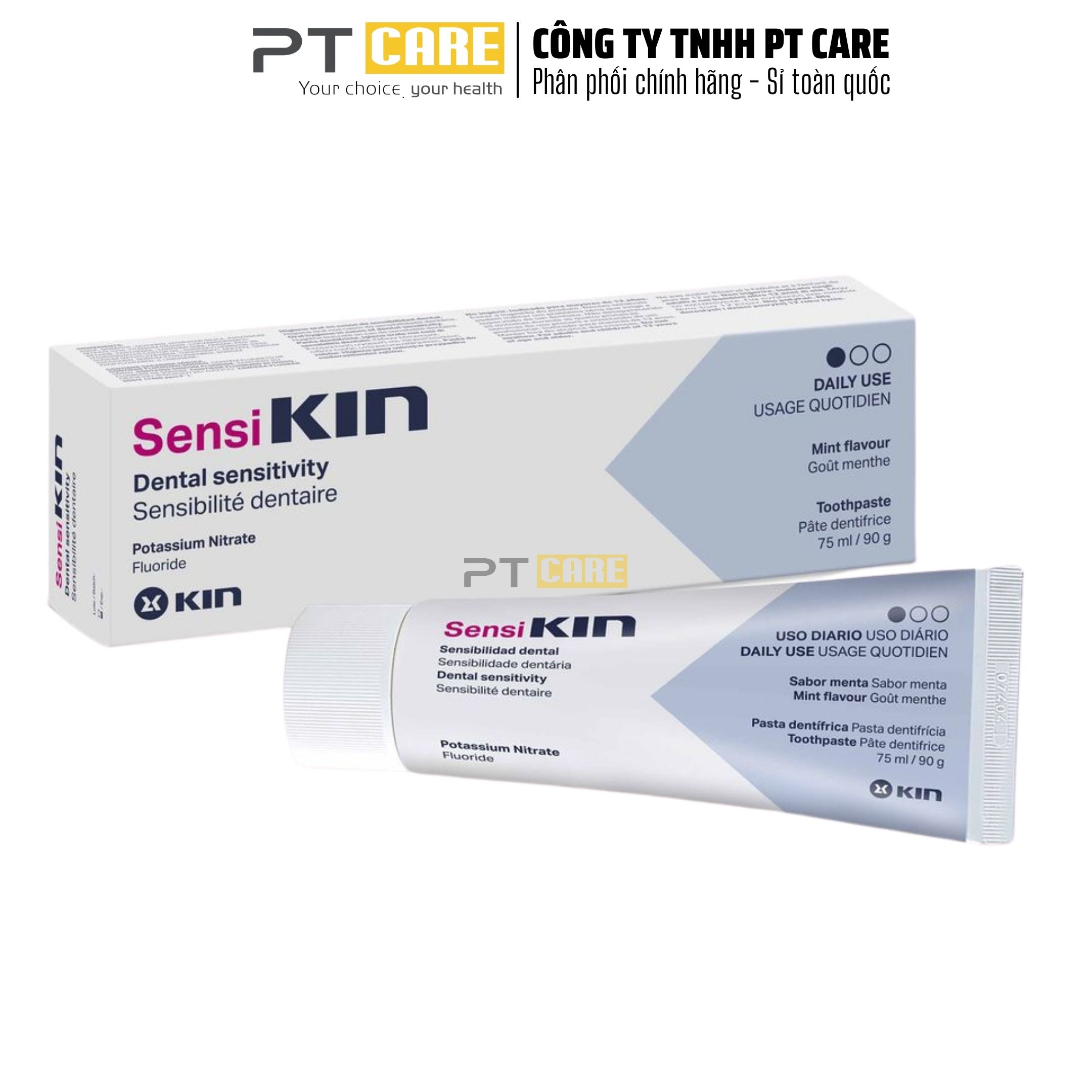 Pt care| kem đánh răng sensikin ngăn ngừa ê buốt 75ml sensi kin