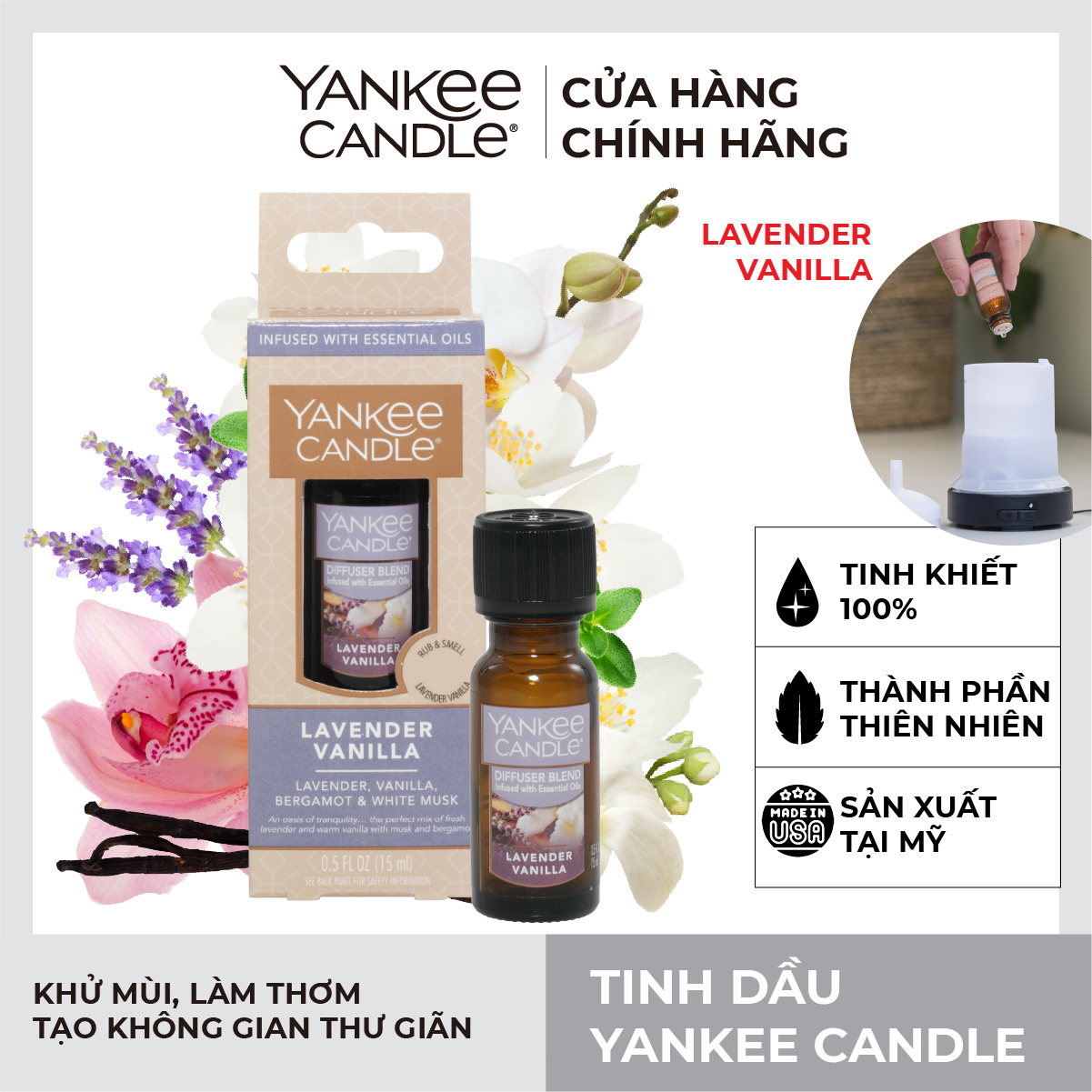 Tinh dầu Yankee Candle - Lavender Vanilla