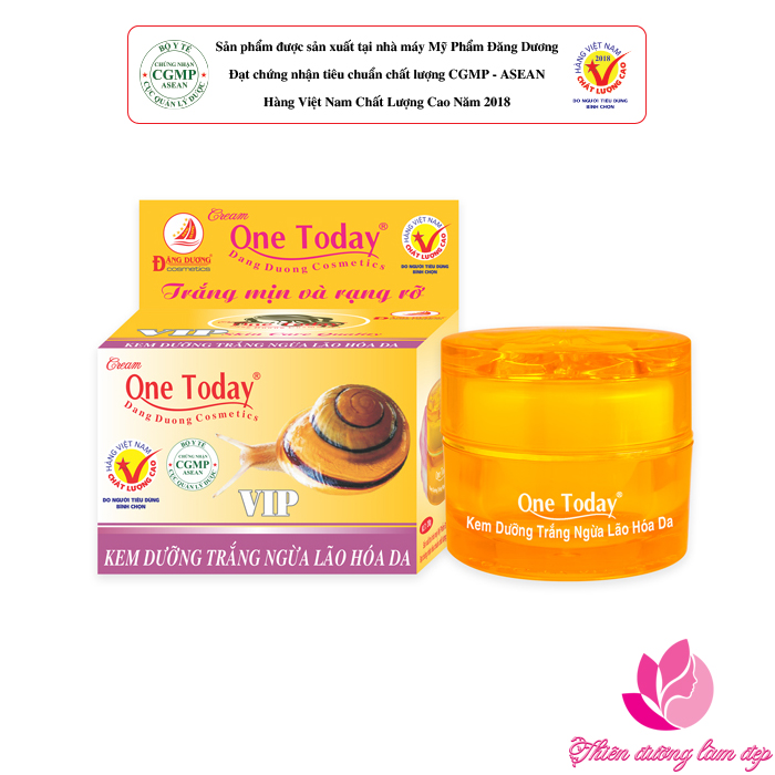 Kem dưỡng trắng, ngừa lão hóa da vip one today 20g