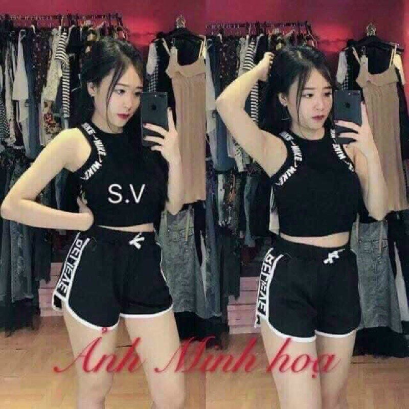 Quần đùi thể thao 3 sọc nữ