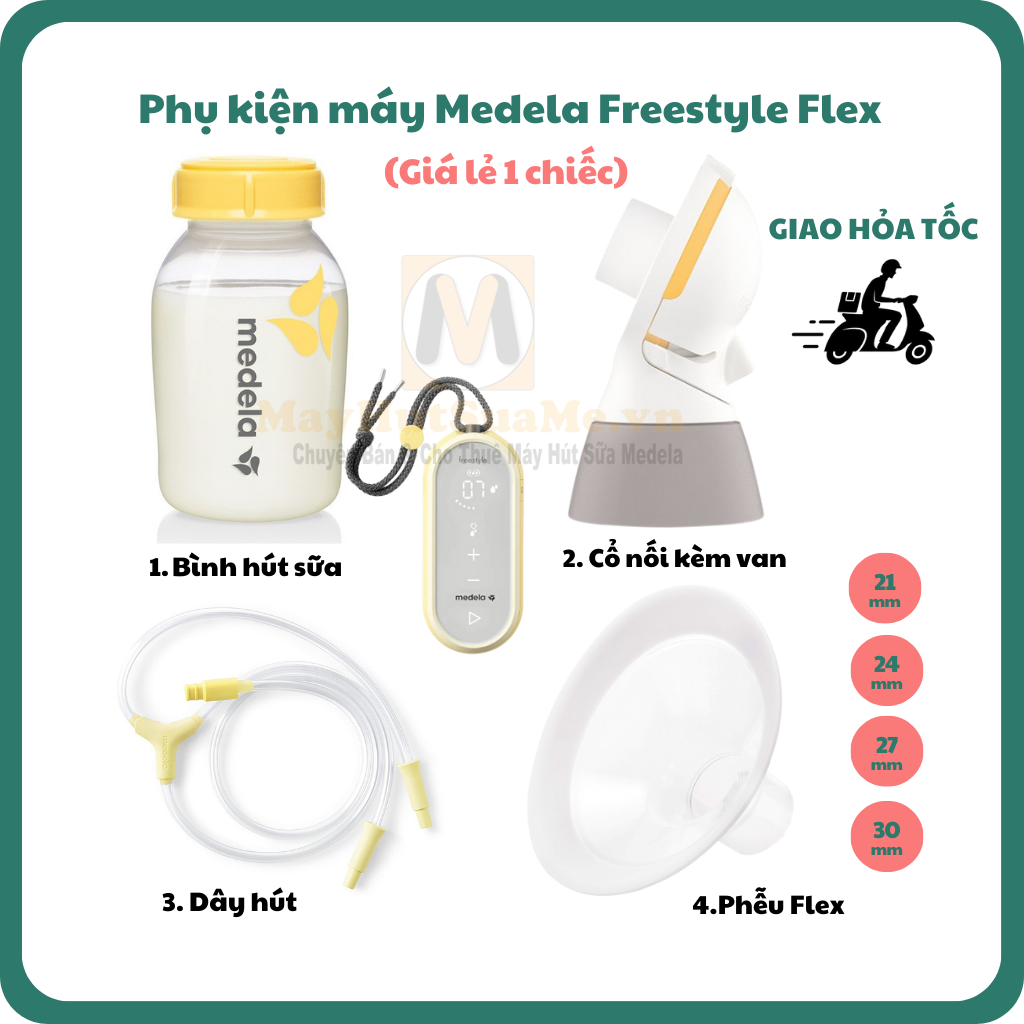 Phụ kiện máy hút sữa Medela Freestyle Flex - Giá lẻ 1 chiếc
