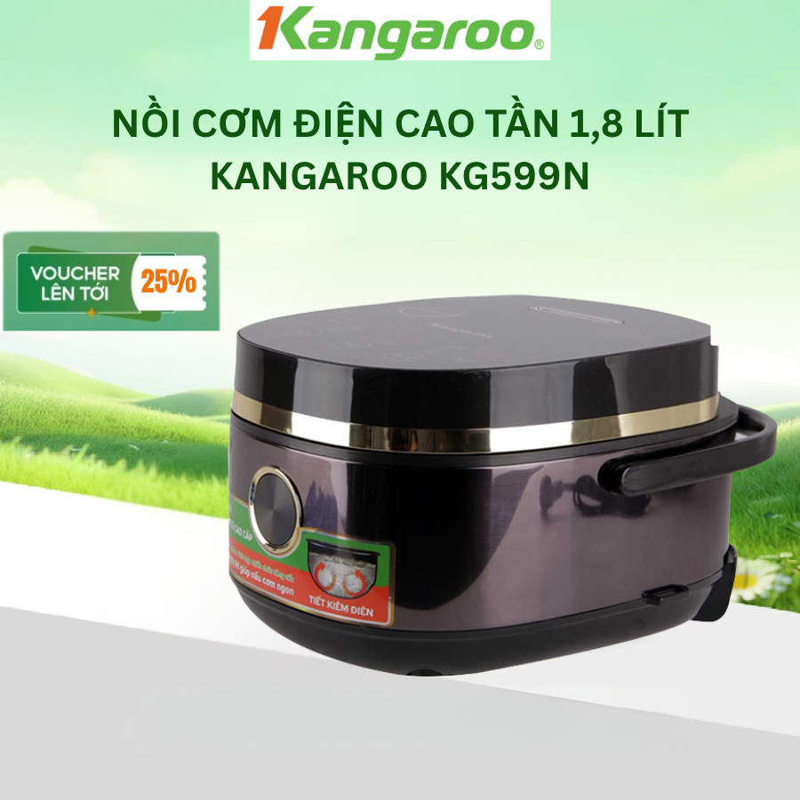 Nồi cơm điện cao tần 1,8 lít Kangaroo KG599N - Hàng chính hãng