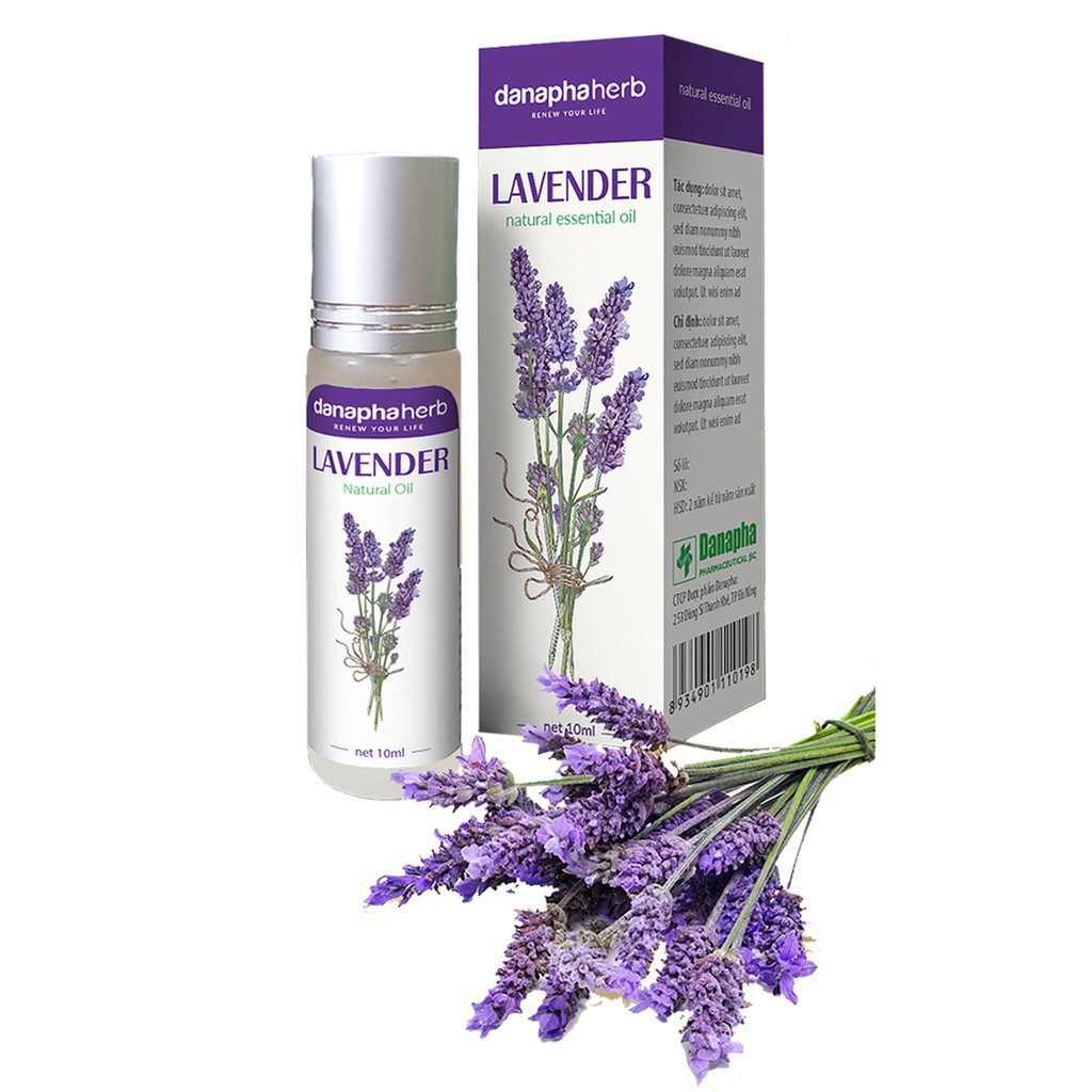 Dầu gió bi lăn thảo dược, hương bạc hà, hương thảo, lavender