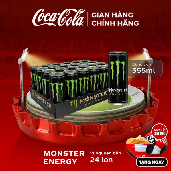 [SIÊU SALE ] Lốc 24 Lon Nước Tăng Lực Giải Khát Monster Energy 355ml/Lon Sale 25.06 Coca-Cola Chính Hãng_LD