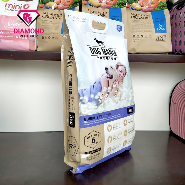 Thức ăn cho chó dog mania túi zip 1kg | hạt khô cho chó dog mania túi 1kg
