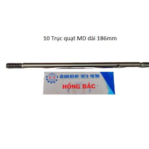 10 trục quạt md - trục quạt dài 186 mm
