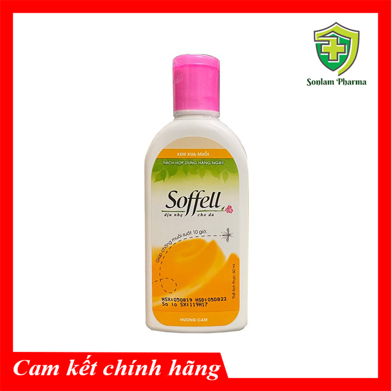 Kem xua muỗi Soffell - Phòng ngừa các bệnh do muỗi gây da chai 60ml