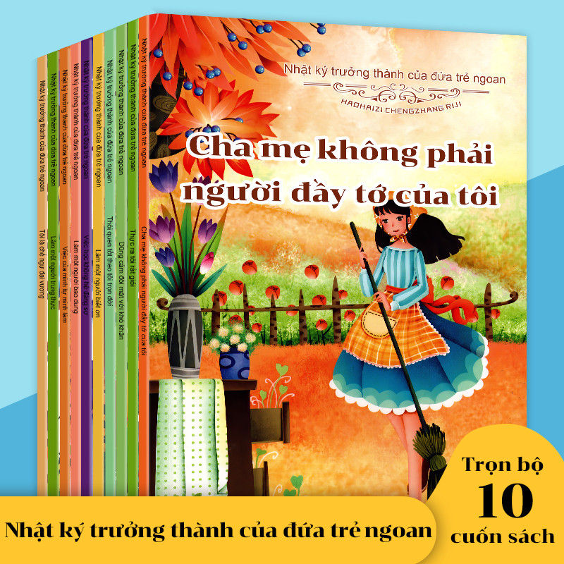 Set 10 Tập Dạy Con Trưởng Thành, NK Trưởng Thành. Khơi dậy sự phát triển ở trẻ, dẫn dắt suy nghĩ vấn đề SBP