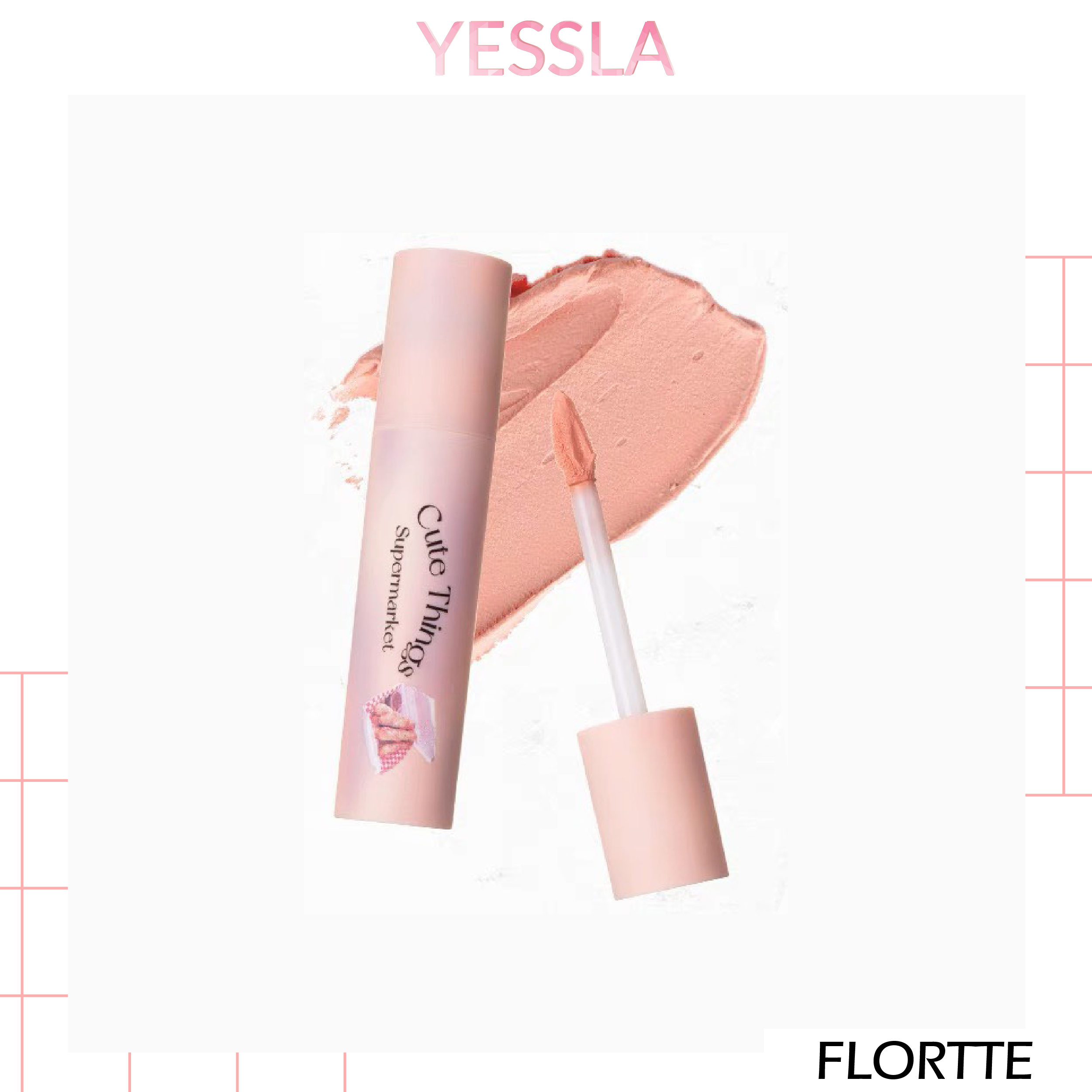 Flortte - Kem lót che khuyết điểm đánh nền môi chỉnh sắc tố mờ thâm môi
