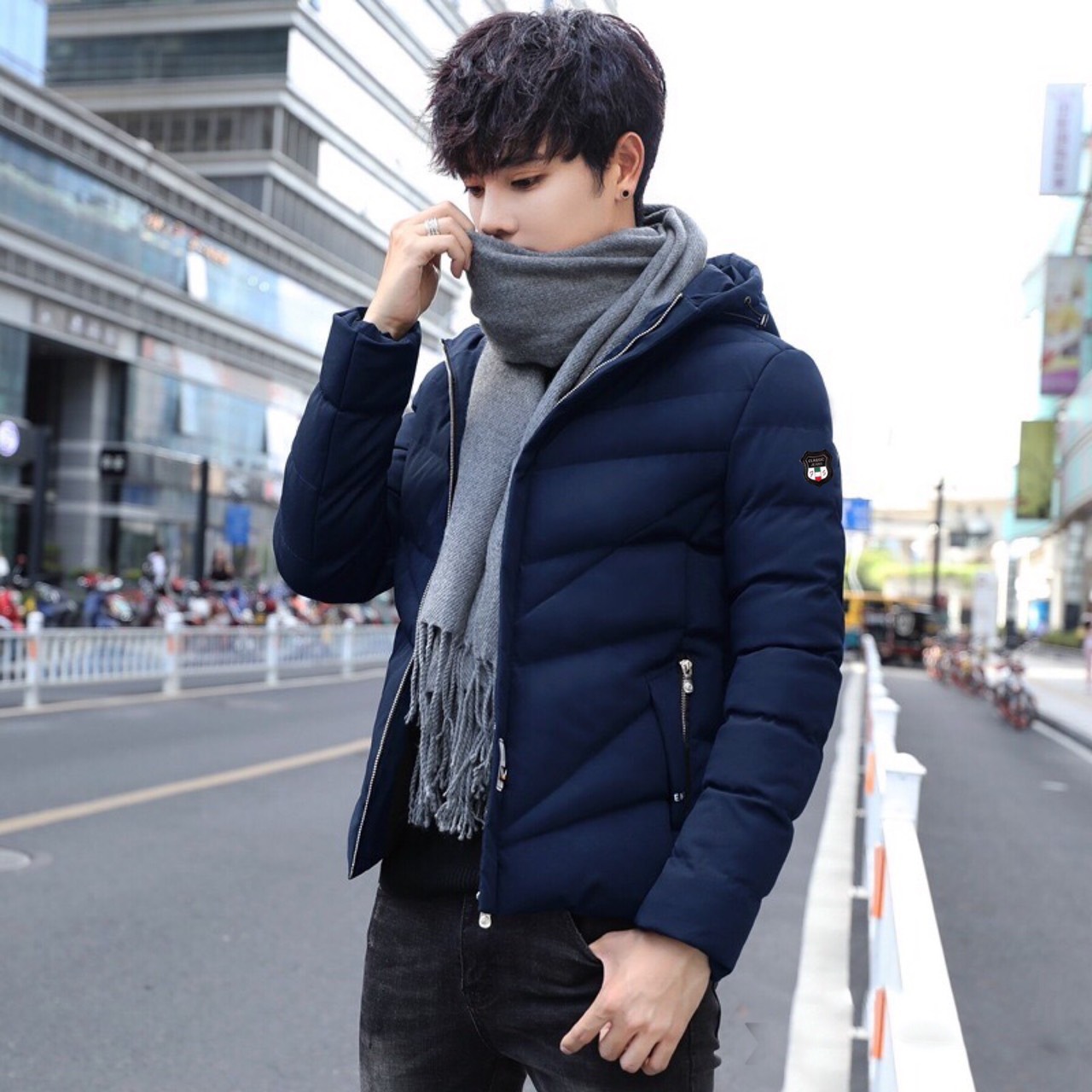 Best Home Áo phao nam 3 lớp chần bông chống thấm nước siêu ấm - Áo khoác phao nam có mũ hàng thiết kế Thu Đông 2020 -  Áo phao đại hàn hàng VNXK cao cấp đủ size, 5 màu nam tính