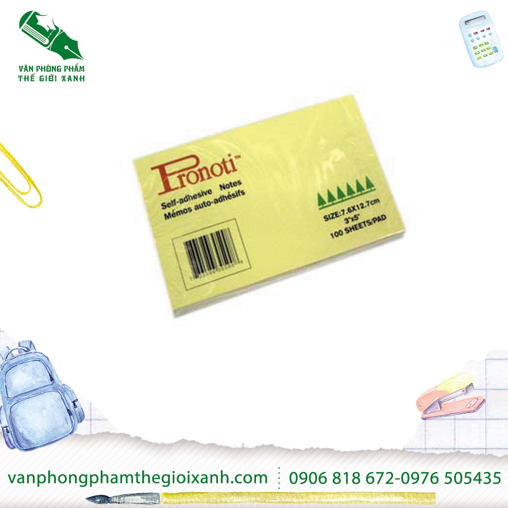 Giấy note vàng 3*5