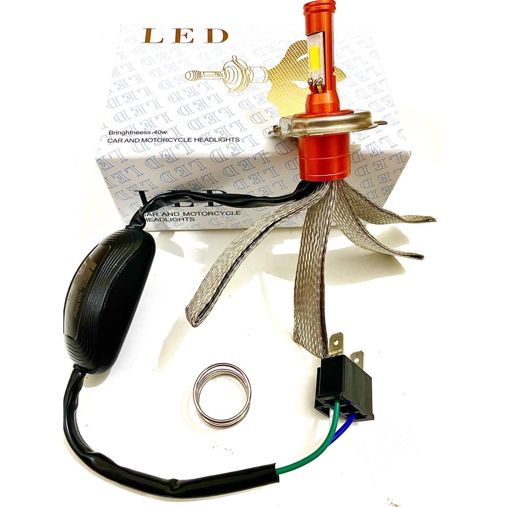 Đèn led cyt 2 tim siêu sáng chân h4