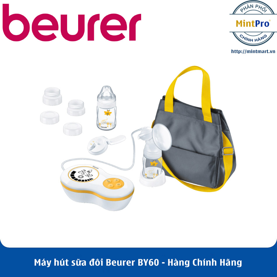 Máy hút sữa đôi beurer by60 - hàng chính hãng