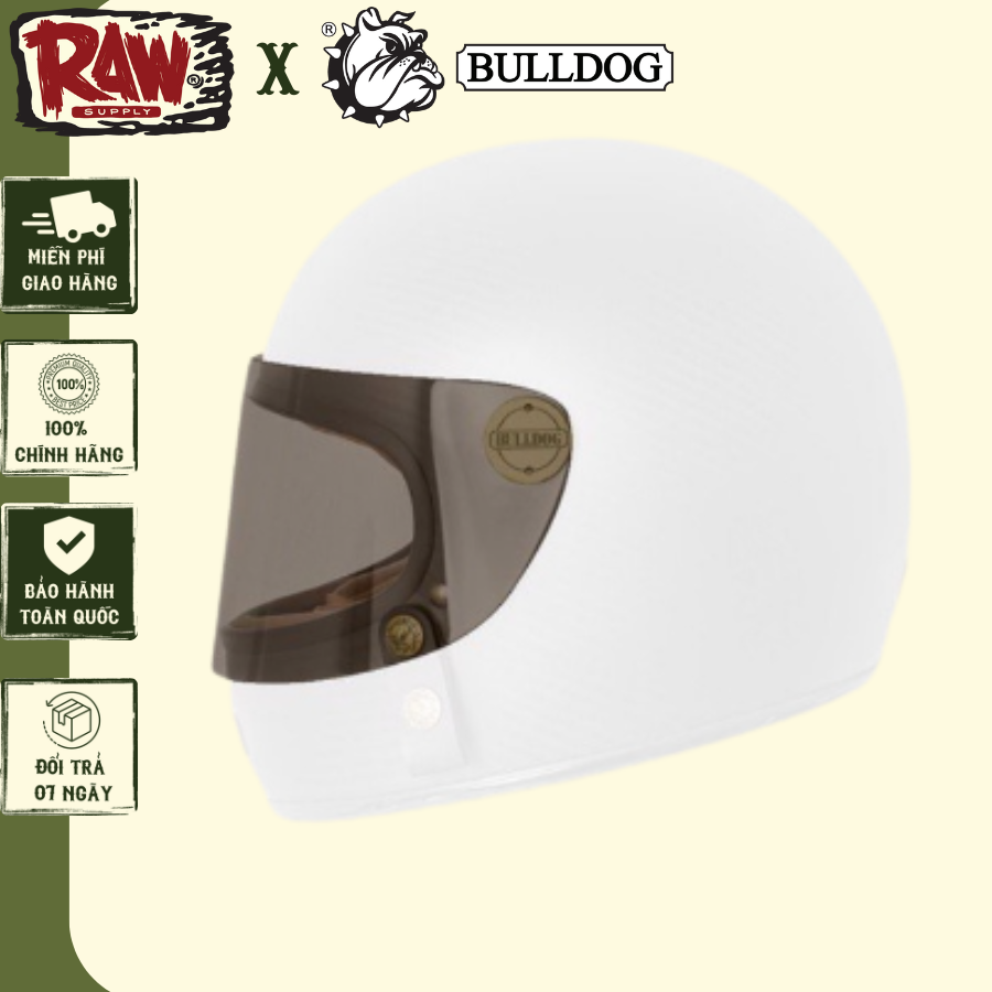 Kính chắn bảo hộ mũ bảo hiểm fullface Clasico II Bulldog nhiều màu sắc arrowshop
