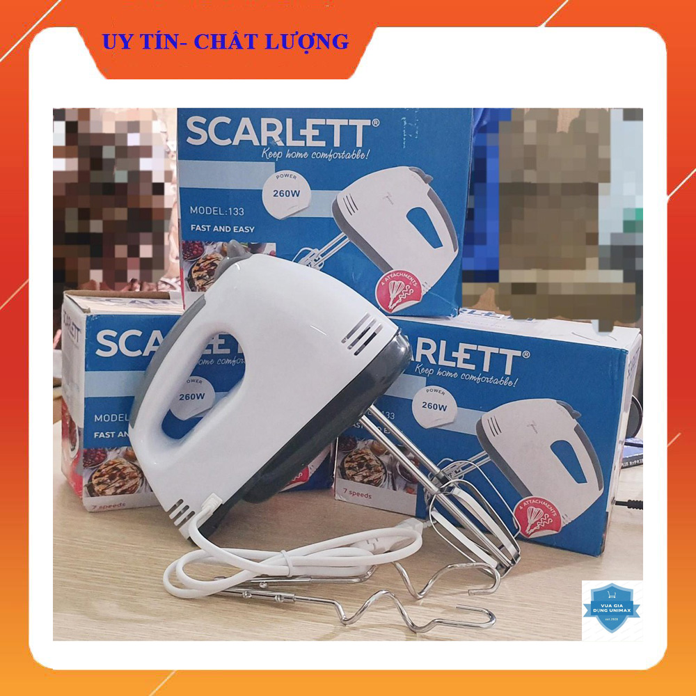Máy đánh trứng nhào bột đánh kem scarlet kèm 2 que đanh trứng 2 que nhào bột tiện lợi