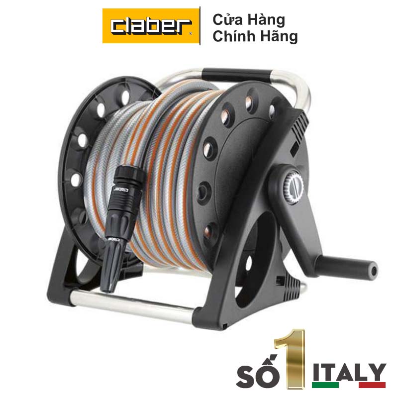 BỘ VÒI TƯỚI CÂY CLABER AQUAPONY KIT 8884, 15 Mét Ống, Vòi Xịt 2 Chế Độ, 4 Khớp Nối Nhanh, 1 Đầu Nối Vòi Nước