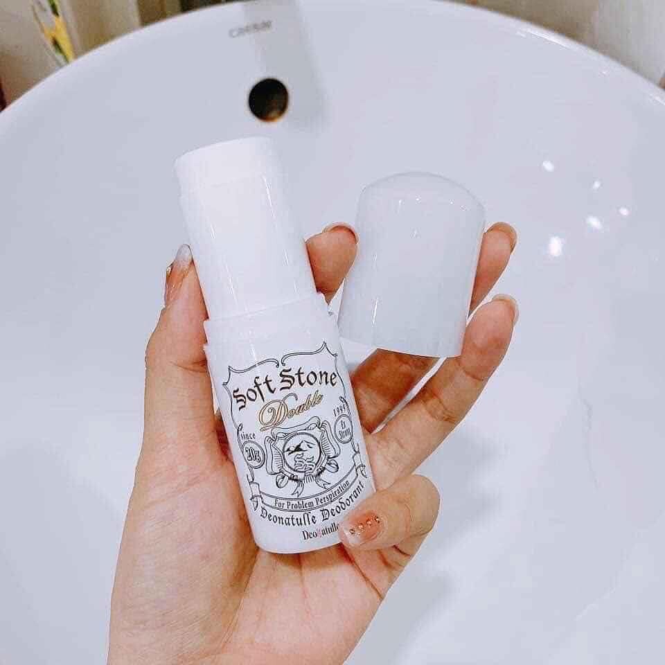 Sáp Lăn Khử Mùi Đá Khóang Soft Stone-Nhật bản [20g] - Sáp Lăn Khử Mùi Đá Khóang