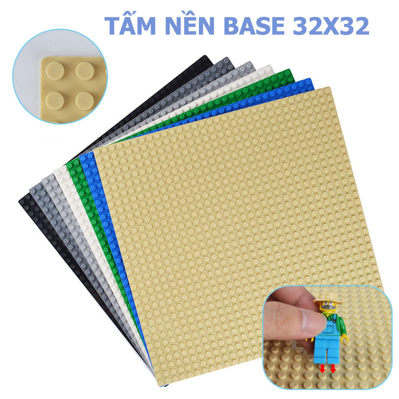 Tấm nền đế 32x32 hạt Base gắn Lego tấm nền gắn đồ chơi lắp ráp xếp hình lego sáng tạo