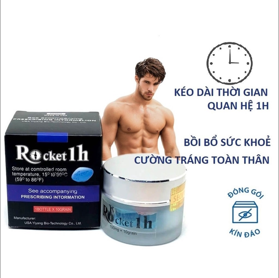 Viên uống rocket 1h hộp/10 viên