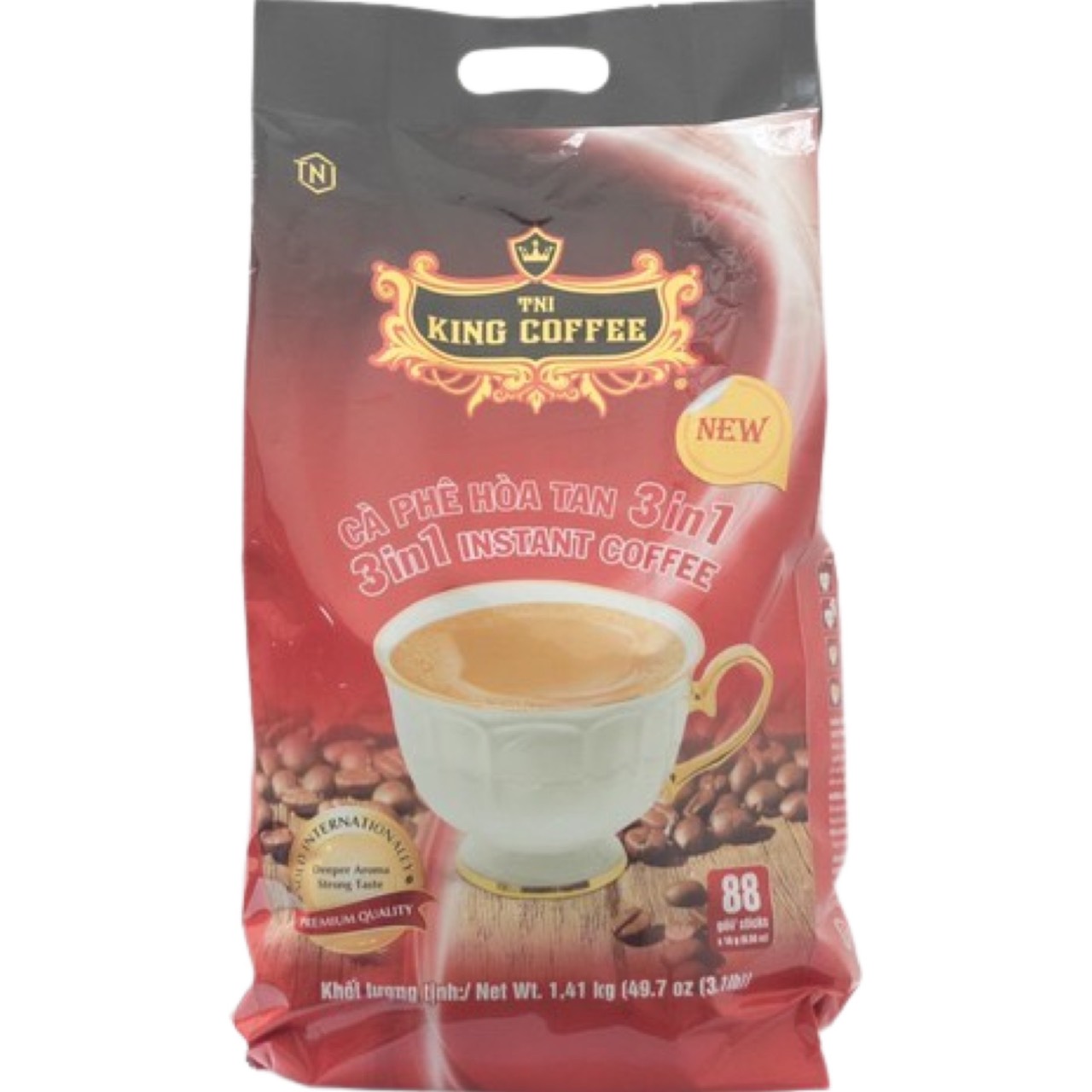 Cà phê sữa king coffee - túi 88 gói - ngon hơn khi uống nóng