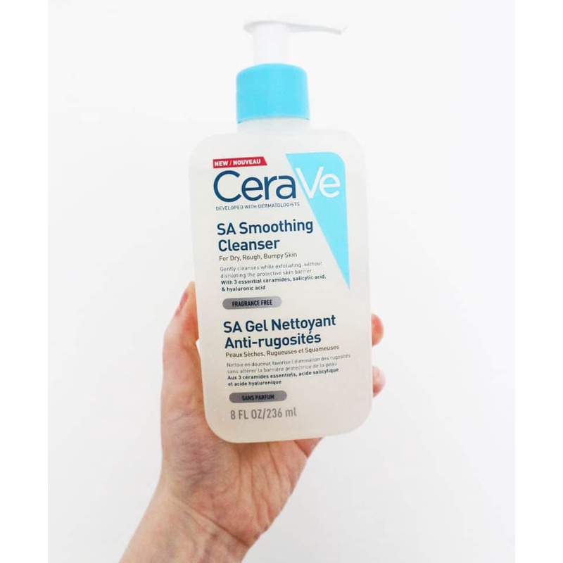  Sữa Rửa Mặt CeraVe SA Smoothing Cleanser 236ml cho da khô sần ráp nhạy cảm 