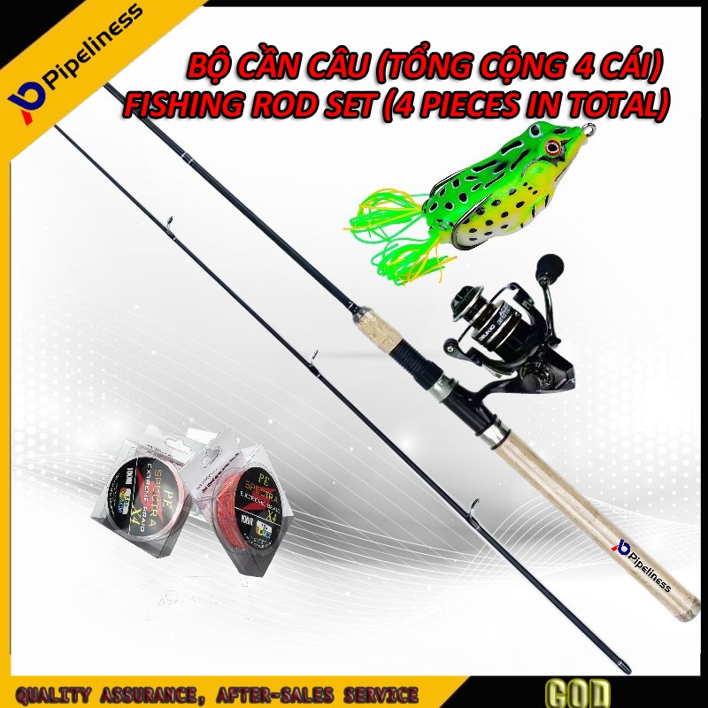 Pipeliness cần câu máy siêu bạo lực cần cau lure combo máy ngang câu lure cần câu cá lóc cần câu cá carbon giá rẻ 1.8m/2.1m ML vật đúc cần cau lure 5-18lbs