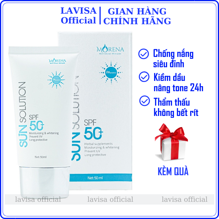 Kem chống nắng Huyền Phi Morena chống nắng siêu đỉnh nâng tone 24h thẩm thấu không bết rít