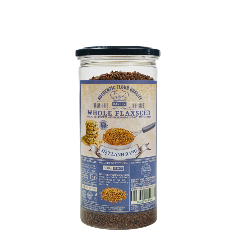 Bột Hạt Lanh và Hạt Lanh Nâu Canada nguyên liệu nấu ăn, làm bánh, ăn kèm Salad - Flaxseed Powder The Nuts Valley