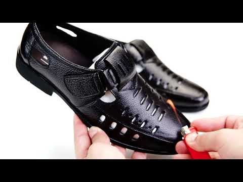 [Uy tín-BH 2 năm] Giày nam rọ hè màu đen chất da bò thật 100% đế khâu chắc chắn đi bền bảo hành 2 năm, giày được sản xuất tỉ mỉ tại xưởng giaydep8899  giá sỉ bằng lẻ