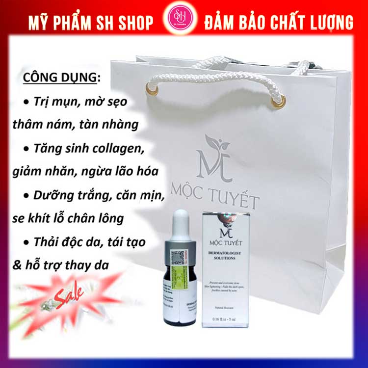 Serum huyết thanh mộc tuyết dưỡng da giảm mụn thâm 5ml