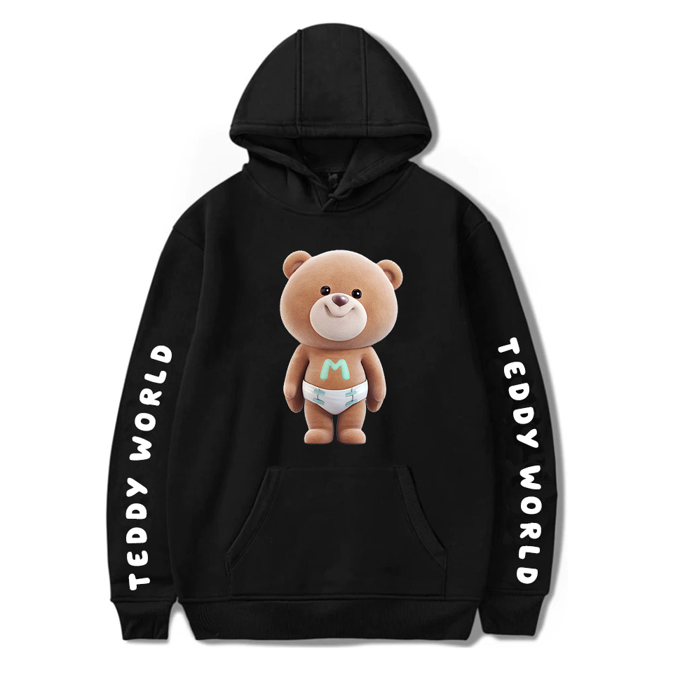 BST Áo Hoodie Gấu Teddy - Áo Gấu Teddy World Cao Cấp Vải Nỉ Bông Cotton 2 lớp chất đẹp