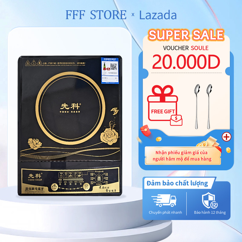 SAST induction cooker high-end smart cooking plate 2200 W-8 capacity touch screen