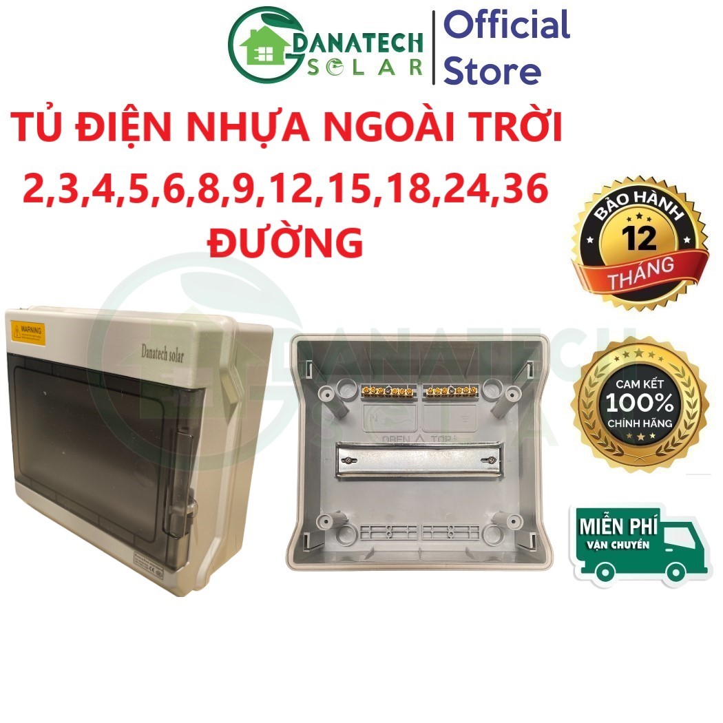 Tủ điện Suntree, tủ điện nhựa ngoài trời, chống bụi chống nước IP66, ABS chất lượng cao chịu nhiệt 4 6 9 12 18 24 đường