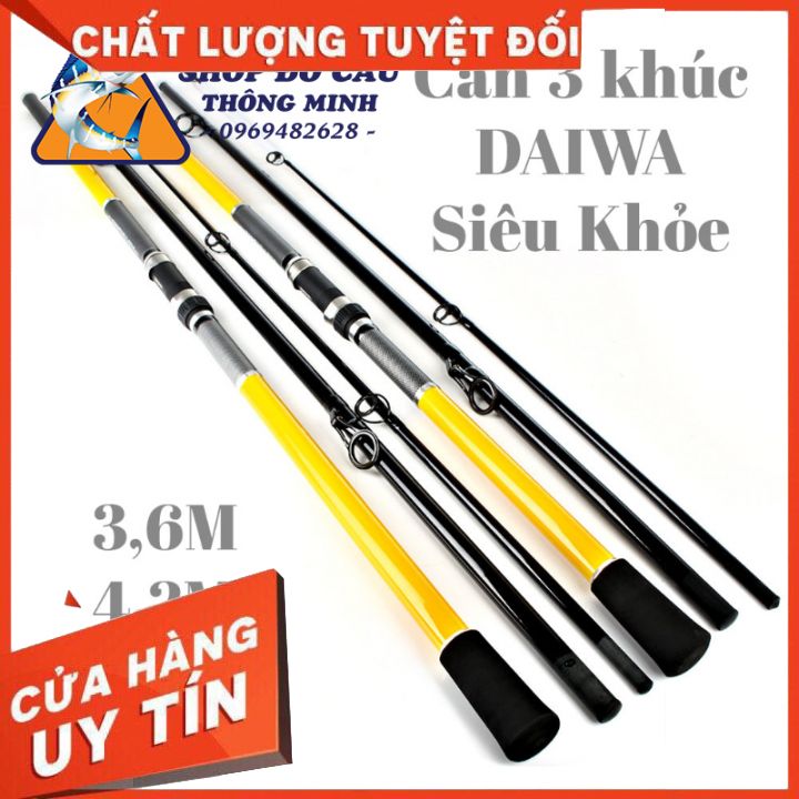 Cần Câu Lục 3 Khúc DAIWA Sutf Casting Chuyên Đánh Xa Bờ Độ Cứng BX-T, can cau luc xa bo gia re, can cau luc 3 khuc