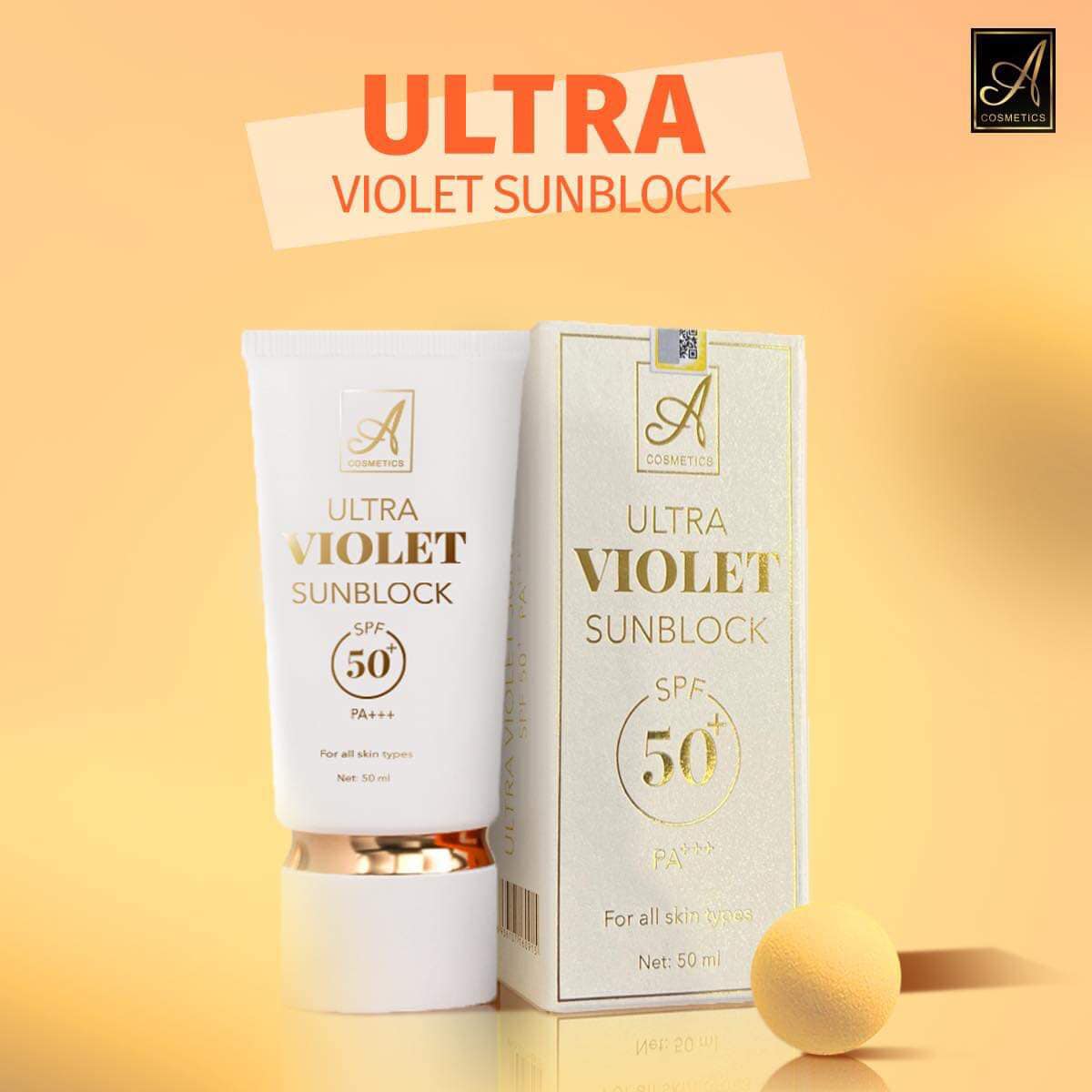 Kem chống nắng ultra violet sunblock 50ml a cosmetics