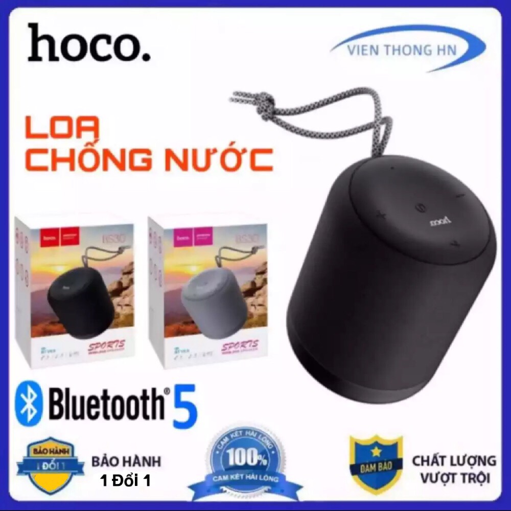 LOA MINI BLUETOOTH CHỐNG NƯỚC HOCO BS30 - LOA DI ĐỘNG CÓ MÓC CHEO  LOA CẦM TAY  LOA MINI CAO CẤP