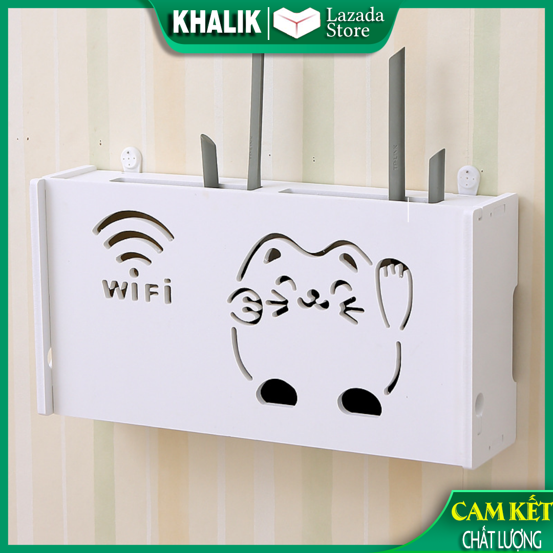 Kệ đựng wifi treo tường không cần khoan đục (đủ mẫu)