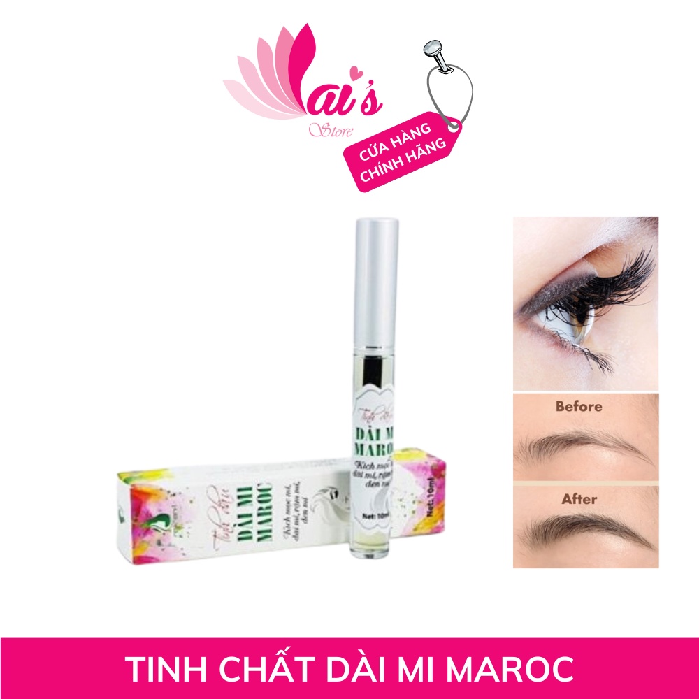 Mascara serum dài mi & chân mày maroc,tinh dầu dài mi maroc, kích mọc mi, lông mài, dài mi, rậm mi, đen mi - lai's store