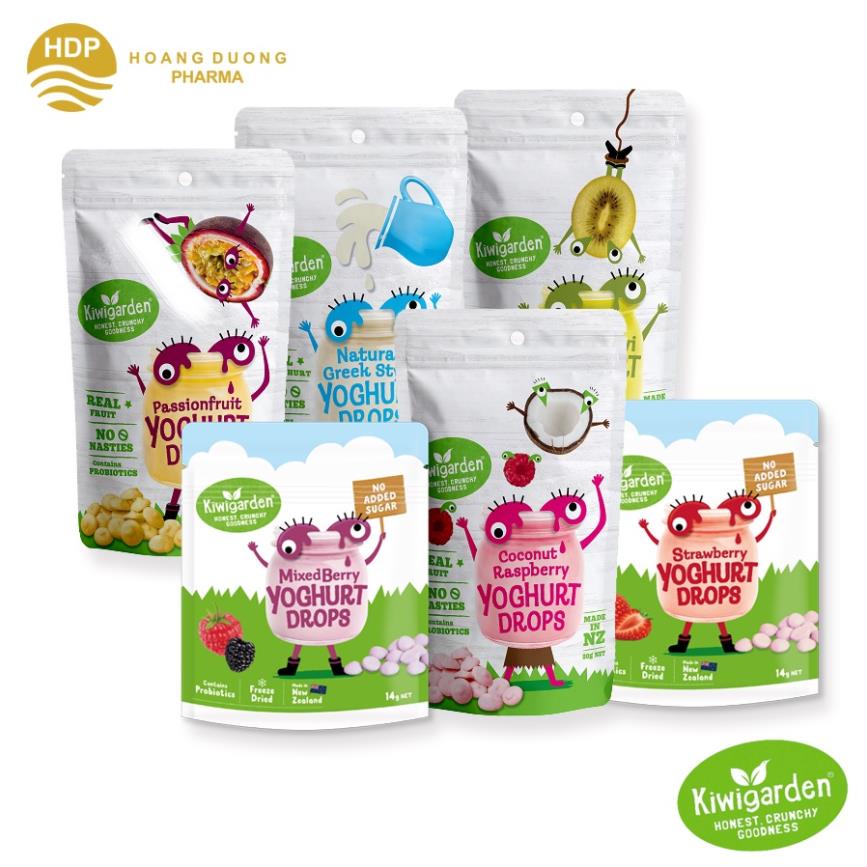 Combo 6 gói Sữa chua khô Kiwigarden đủ vị cho bé ăn dặm từ 7 tháng tuổi