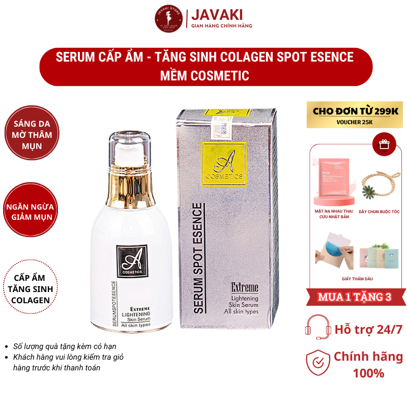 Serum cấp ẩm Spot Esence Mềm A Cosmetics 30ml tinh chất dưỡng ẩm, phục hồi da - Javaki Store