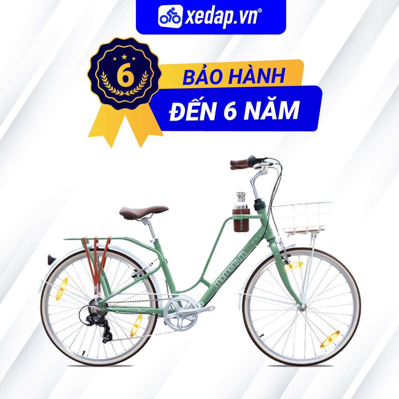 [TRẢ GÓP 0% ][FREESHIP] Xe Đạp Thể Thao Đường Phố Nữ Touring MOMENTUM iNeed Latte 26 – Bánh 26 Inches – 2022