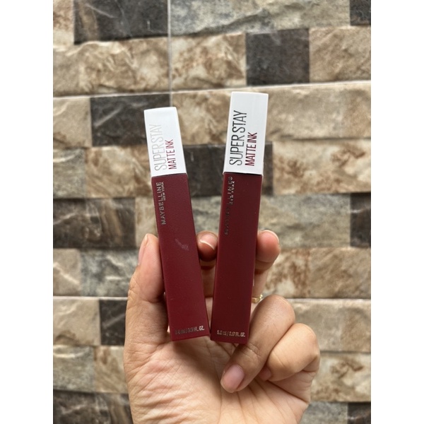 [Bill Mỹ] Son Kem Maybelline Superstay Matte Ink Liquid Lipstick Voyager 50.Đỏ trầm