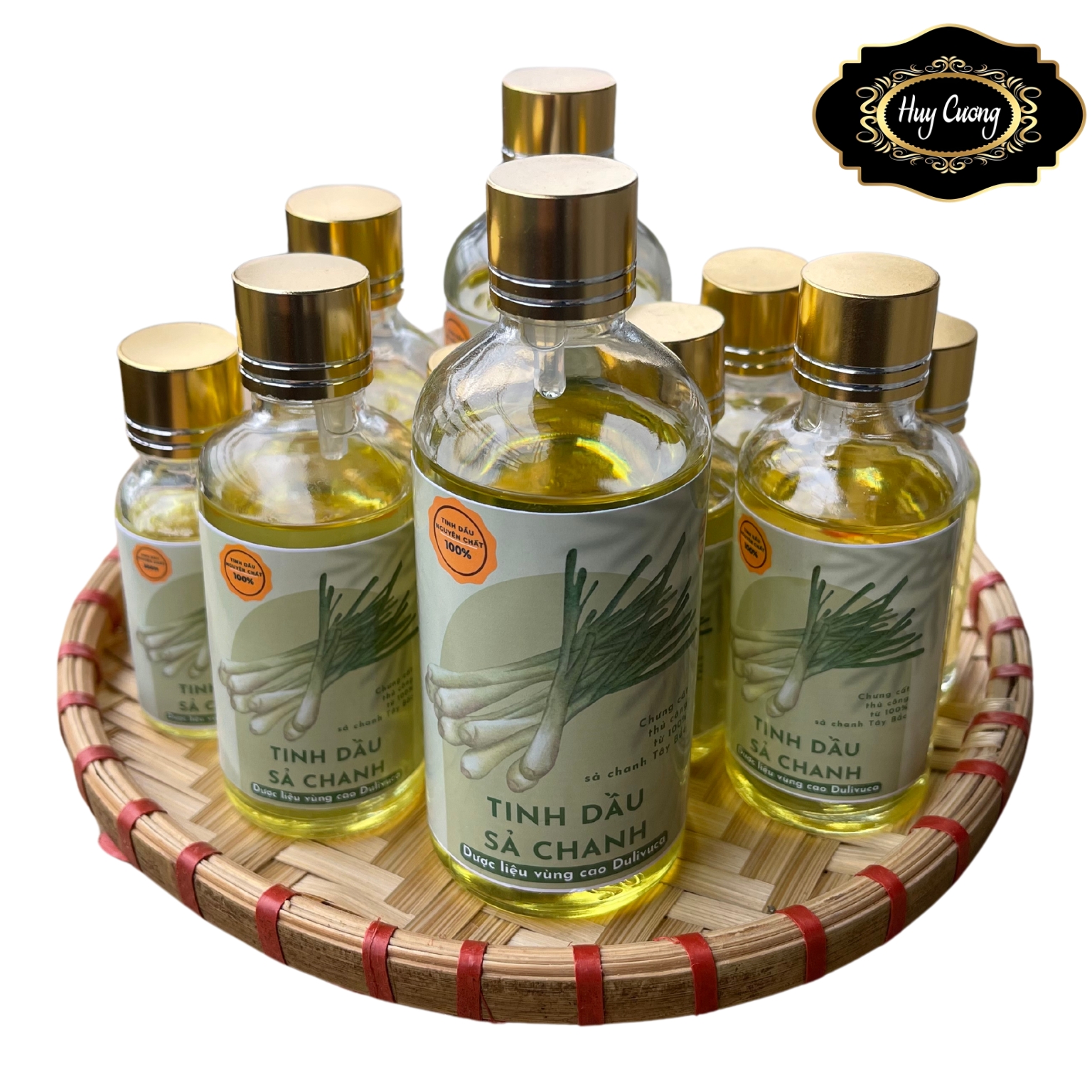 50ml, 100ml tinh dầu sả chanh nguyên chất, chưng cất thủ công. tinh dầu xả chanh xông phòng, xịt phòng, treo xe ô tô